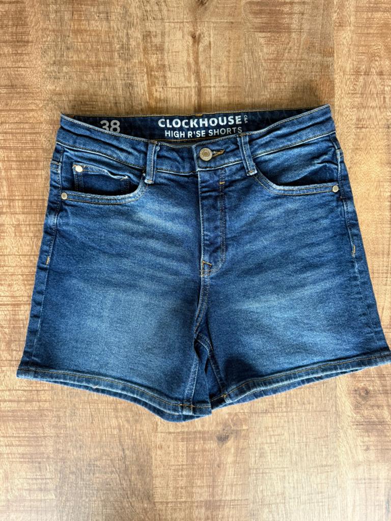 Jeansshort Clockhouse maat 38, Ophalen of Verzenden, Gedragen, Blauw