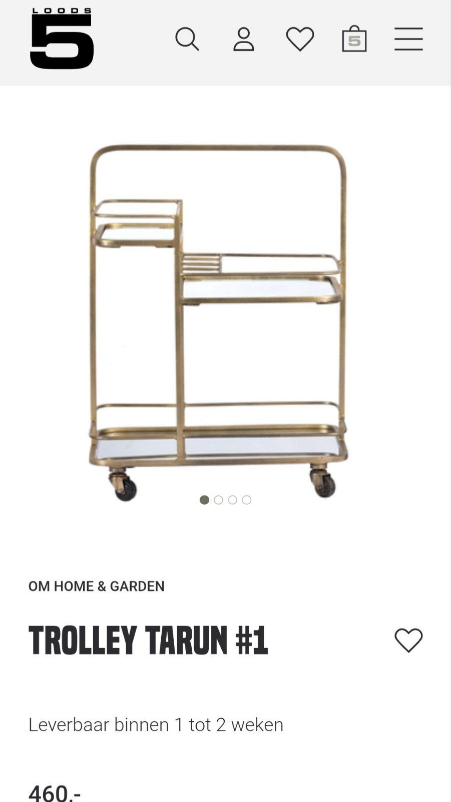 chariot, 55 à 75 cm, Comme neuf, Enlèvement, Vinted