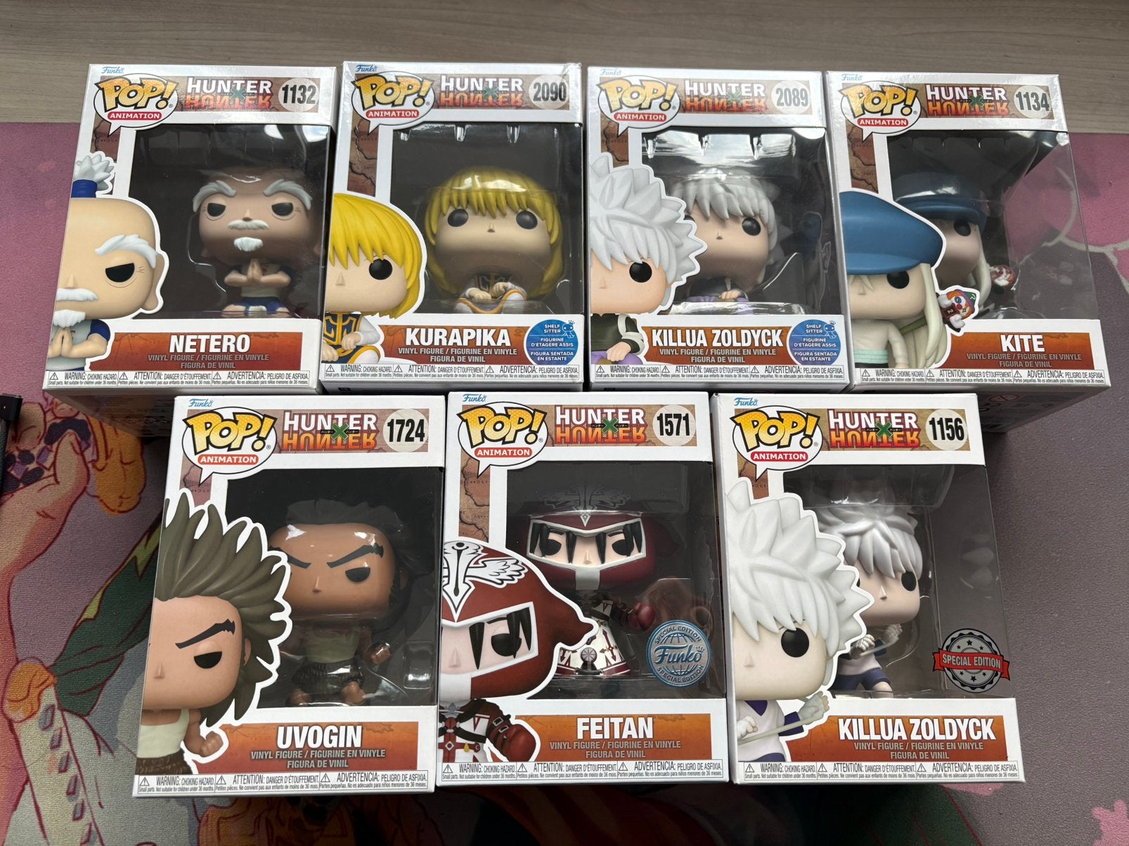 Funko Pop! Hunter x Hunter Bundle Lot of 7 Figures, Enlèvement ou Envoi, Comme neuf