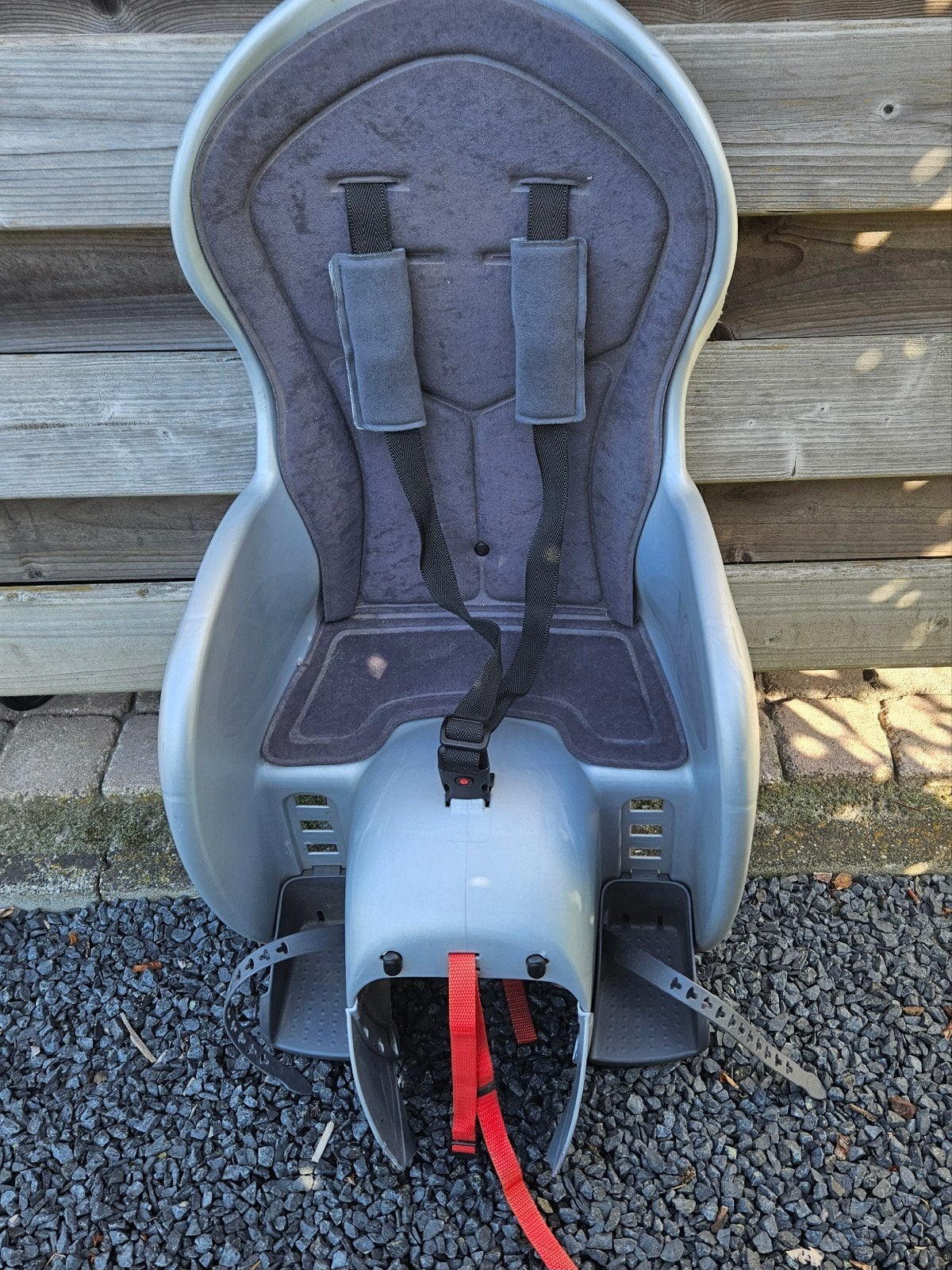 Polisport Wallaroo DMS kinderzitje - tot 22 kg -, Vélos & Vélomoteurs, Enlèvement, Utilisé, Repose-pieds