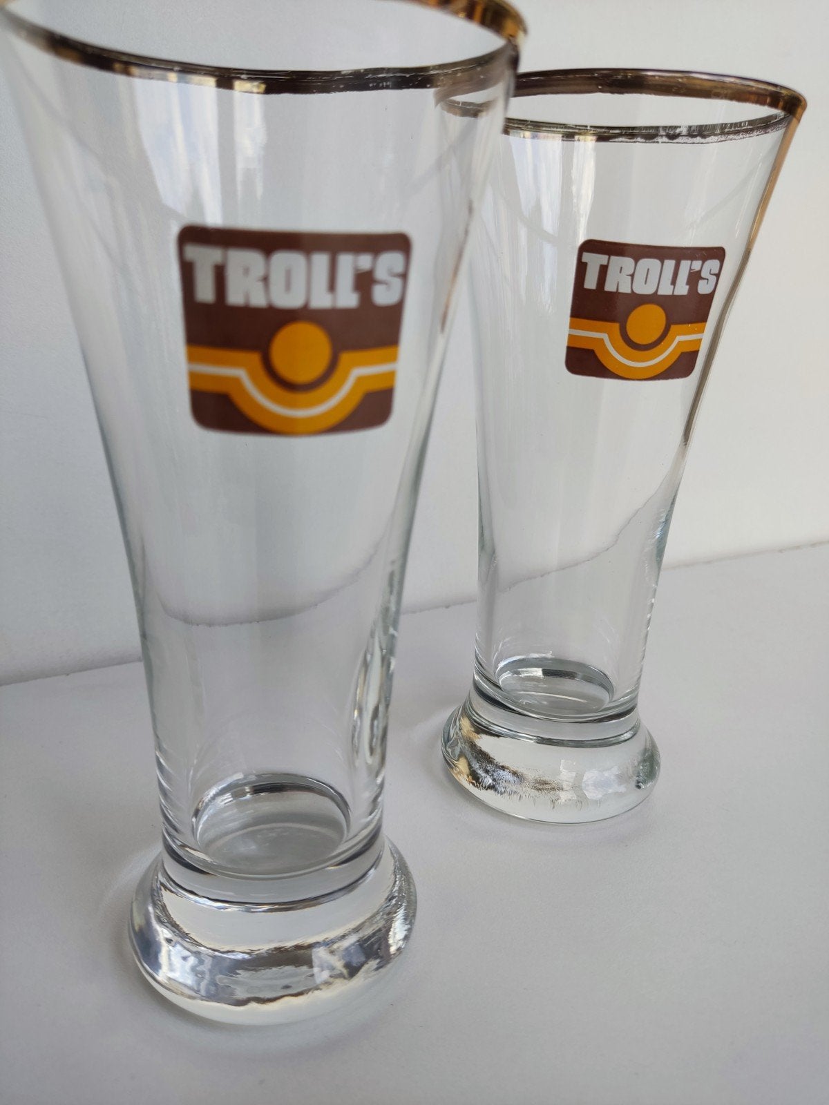 2 Vintage Troll's Glazen (Jaren 70/80), Ophalen, Zo goed als nieuw, Glas of Glazen, Overige merken