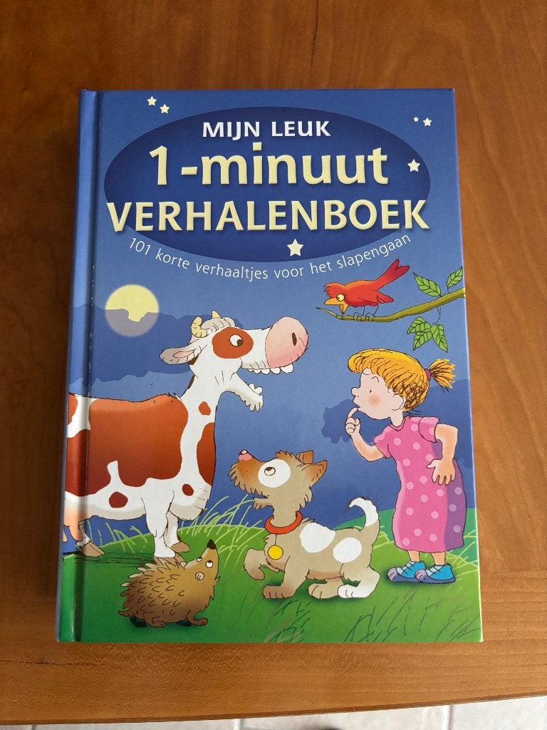 Mijn leuk 1 minuut verhalenboek :kort verhaaltjes slapengaan, Boeken, Jongen of Meisje, Ophalen of Verzenden, Zo goed als nieuw