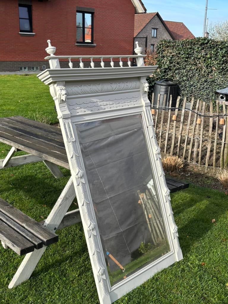 Stijlvolle spiegel ️, Antiek en Kunst, Ophalen, Rechthoekig, 50 tot 100 cm, 150 tot 200 cm