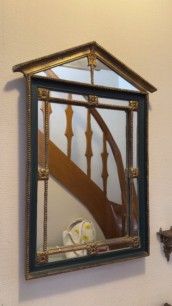 vintage spiegel, Antiek en Kunst, Ophalen, Minder dan 50 cm, Minder dan 100 cm