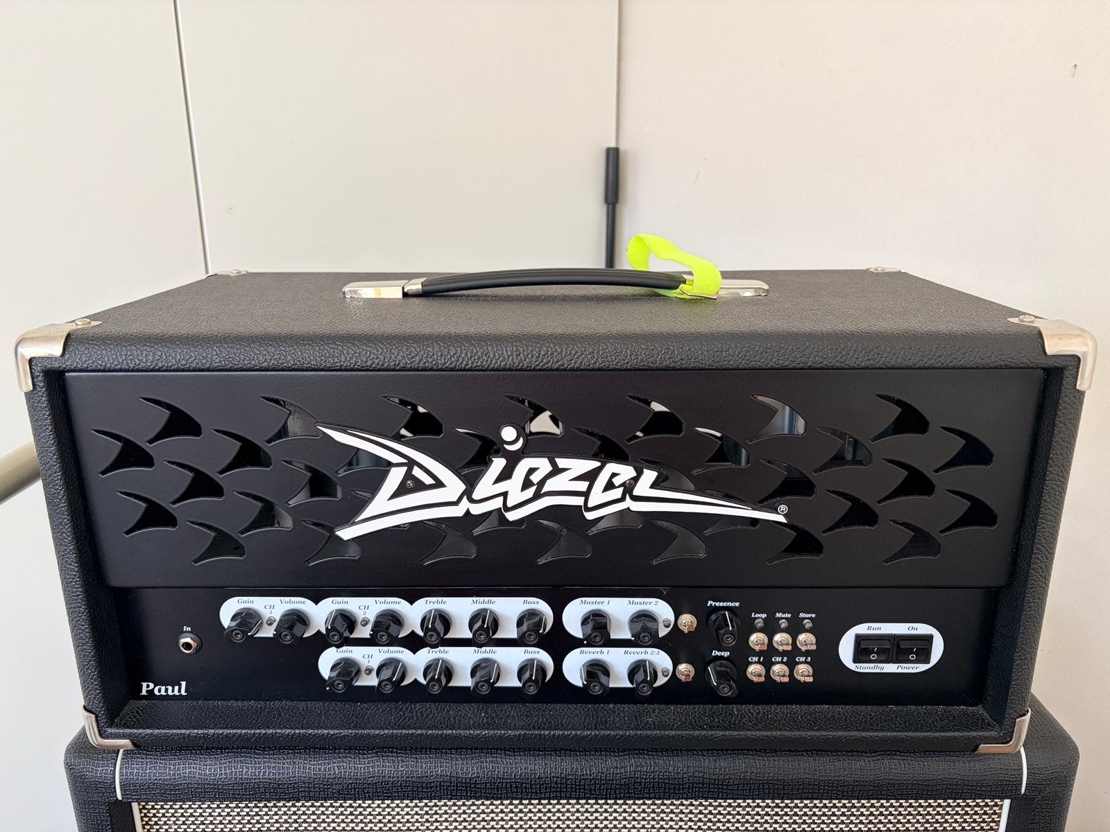Diezel - Paul versterker + footswitch vox marshall fender, Ophalen, Gebruikt, Gitaar, Minder dan 50 watt