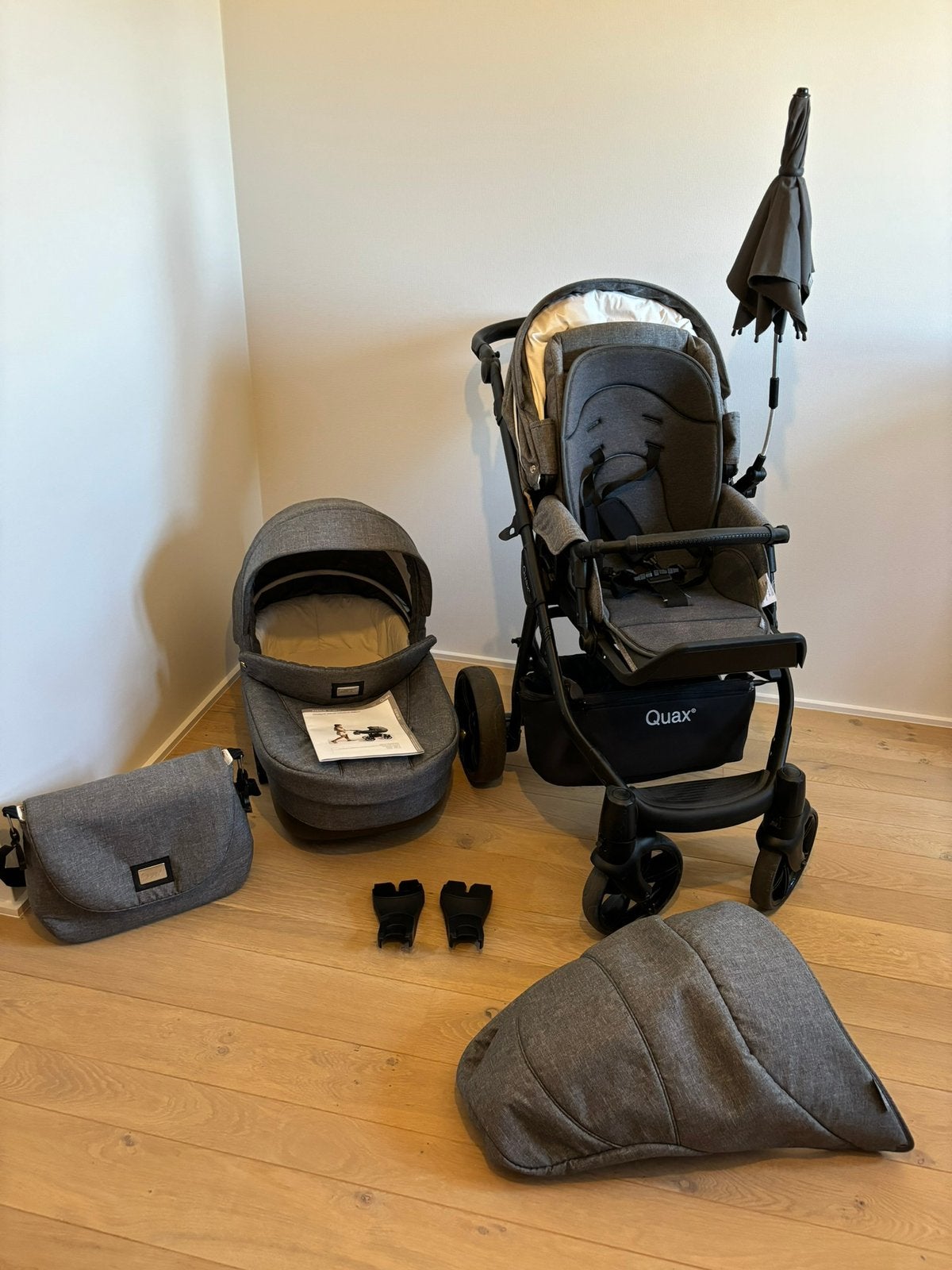 Wandelwagen Quax avenue linen grey, Kinderen en Baby's, Kinderwagens en Combinaties, Ophalen, Gebruikt, Combiwagen, Maxi-Cosi