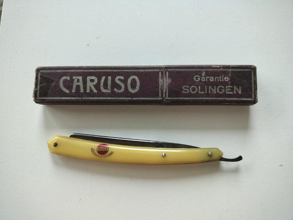 Oud scheermes Caruso Solingen, Antiek en Kunst, Curiosa en Brocante, Ophalen of Verzenden