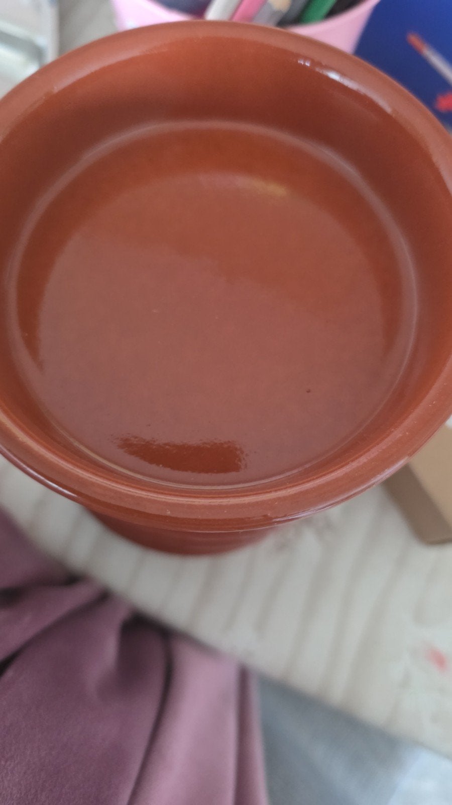 Lot de 6 petits plats ronds en terre cuite, Enlèvement ou Envoi, Tajine