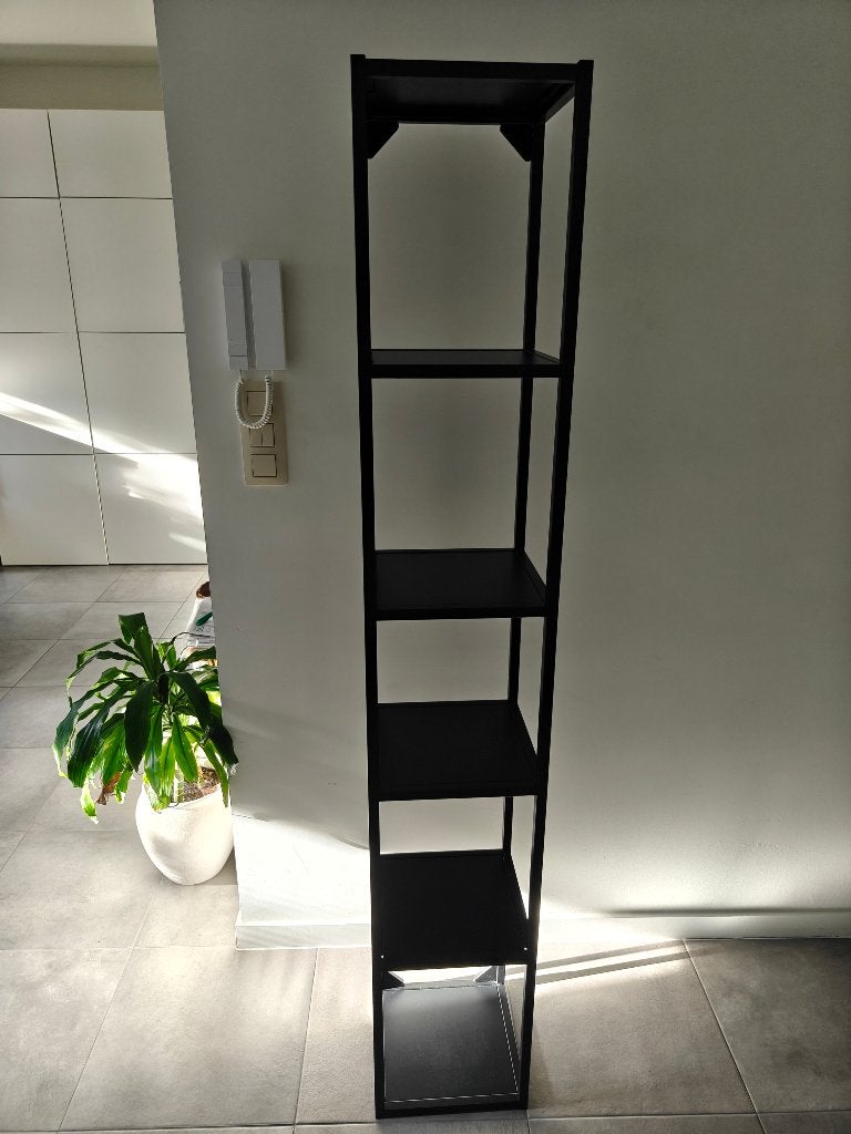 IKEA ENHET hoog wandmeubel – antraciet, 25 à 50 cm, Avec tablette(s), Moins de 150 cm, Utilisé