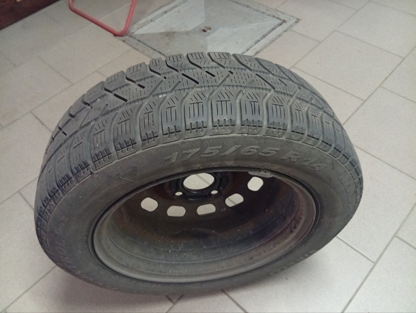 4 pneus hiver michelin avec jantes, 14 pouces, Pneus et Jantes, Pneus hiver, 175 mm