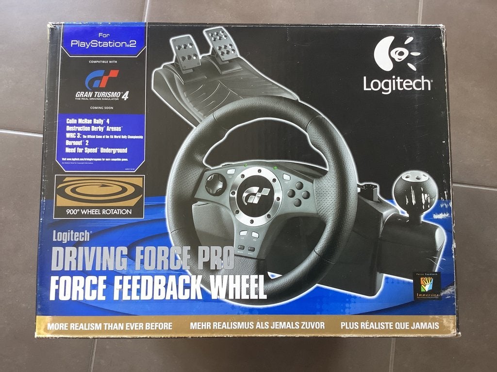 PlayStation 1 et 2 boîte d origine driving force pro, Games en Spelcomputers, Spelcomputers | Sony Consoles | Accessoires, Ophalen of Verzenden