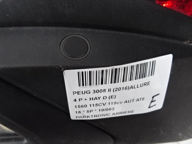 CAPTEUR AIDE AU STATIONNEMENT 3008 II (M4 / MC / MJ / MR), Utilisé, Peugeot