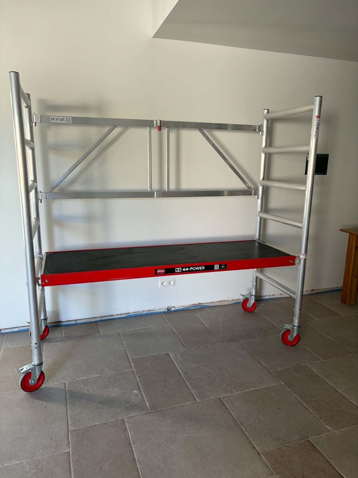 Nieuwe vouwsteiger, Ophalen, Nieuw, Rolsteiger of Kamersteiger, Minder dan 2 meter