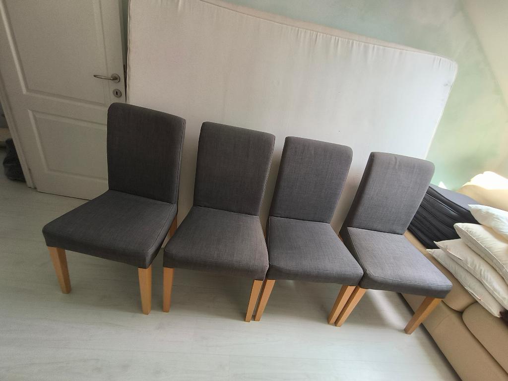 4 stoelen - IKEA Henriksdal, Ophalen, Gebruikt, Vier, Stof