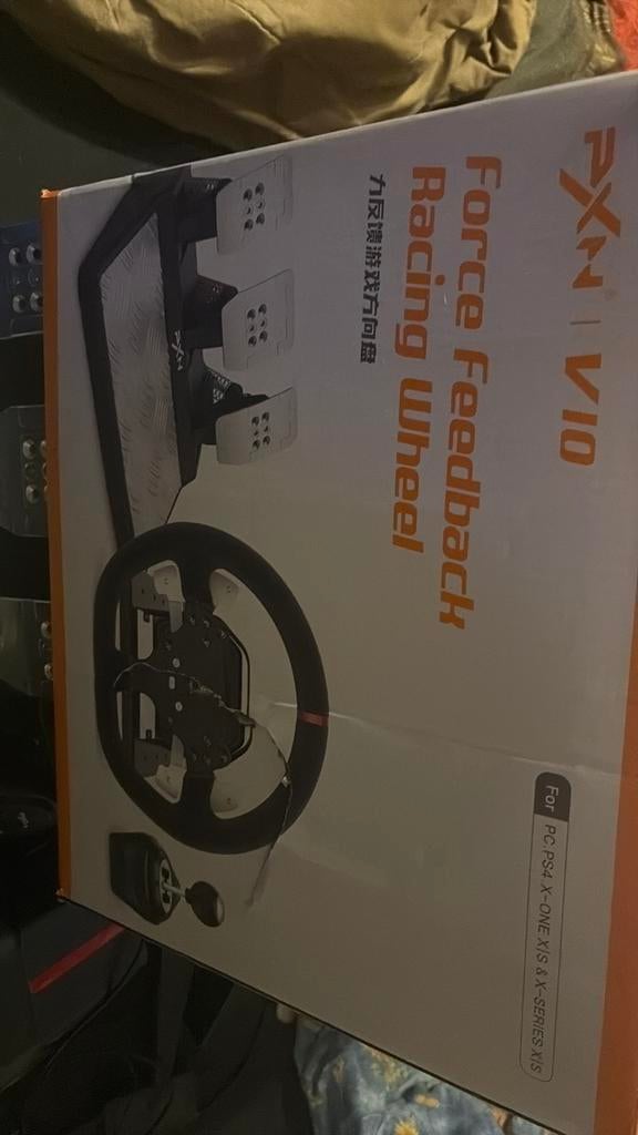 Pxn v10 force feedback stuur met pedalen en shifter, Ophalen, Zo goed als nieuw