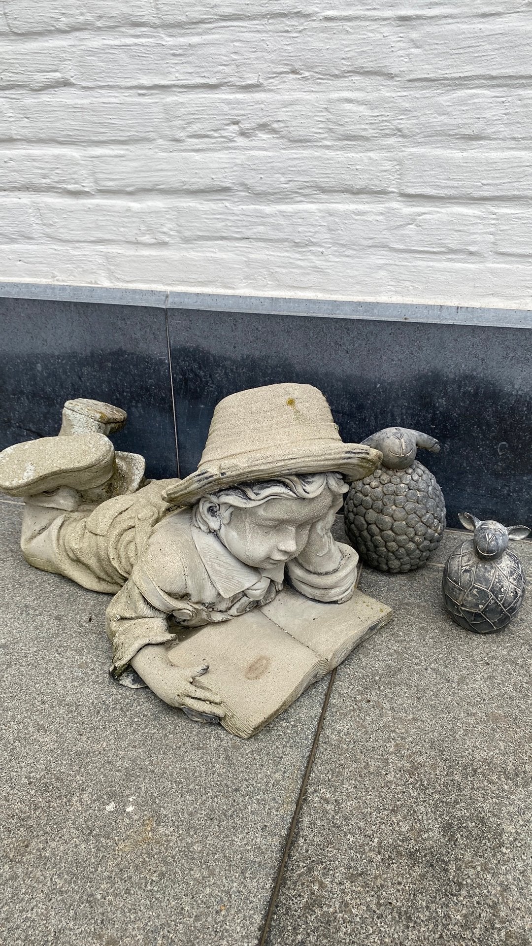 betonnen tuin beelden, Ophalen, Gebruikt