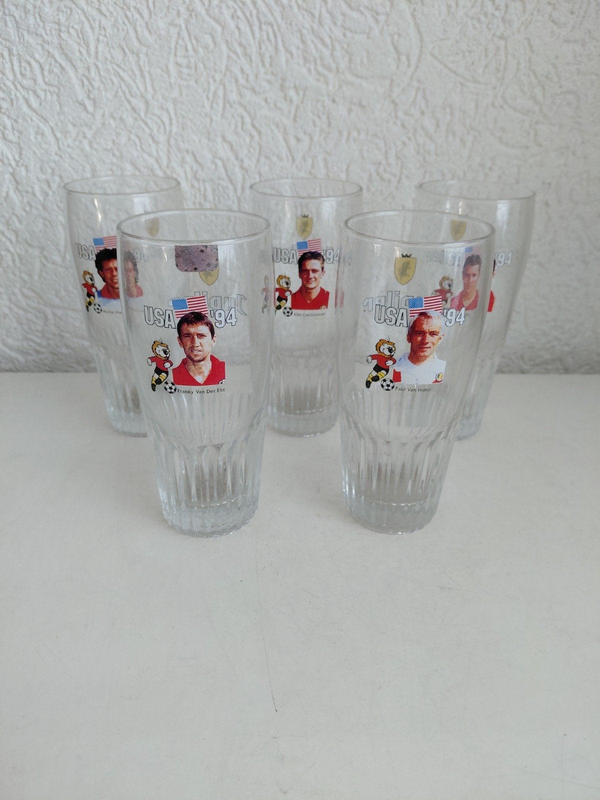 5 glazen wk94, Ophalen of Verzenden