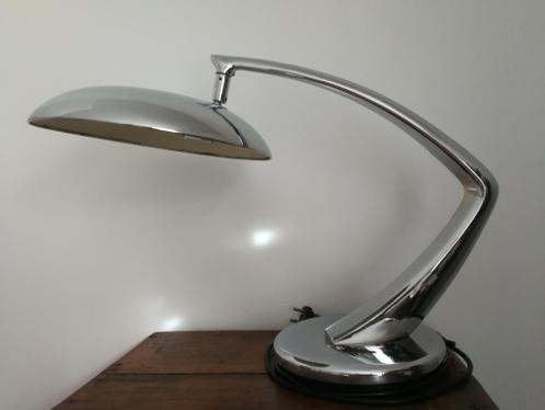 Lampe Boomerang Chrome, Fase Spain, Ophalen, Bureaulamp, Gebruikt, Vintage