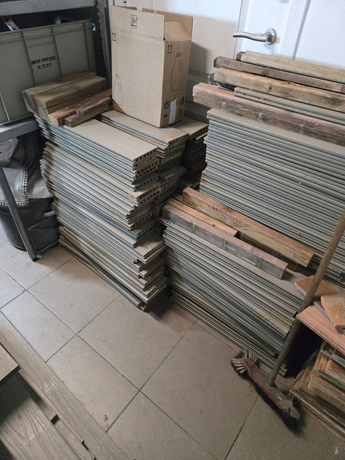 22m2 VOLLE composiet vlonders lengte 62cm, Tuin en Terras, Ophalen, Composiet