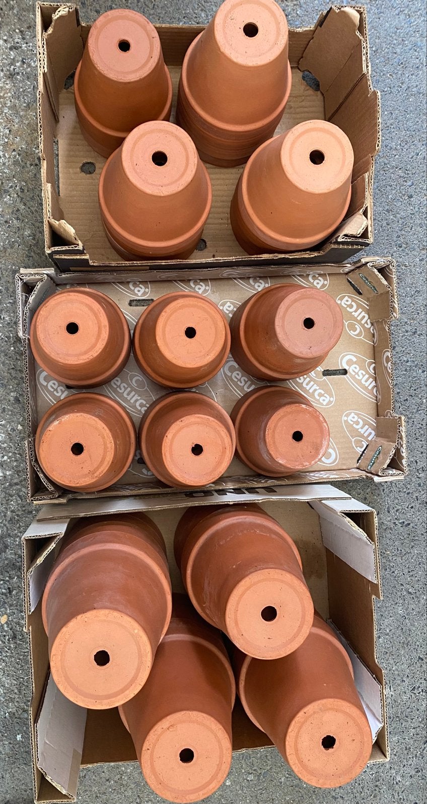 Terra cotta potten, Tuin en Terras, Ophalen, Gebruikt, Tuin