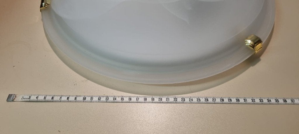 Plafondlamp, Ophalen, Gebruikt, Glas, Actueel
