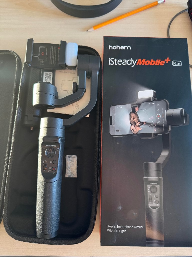 Kit Hohem iSteady Mobile+ — Cardan à 3 axes pour smartphone, Enlèvement ou Envoi, Comme neuf, Autres marques, Stabilisation sur 3 axes