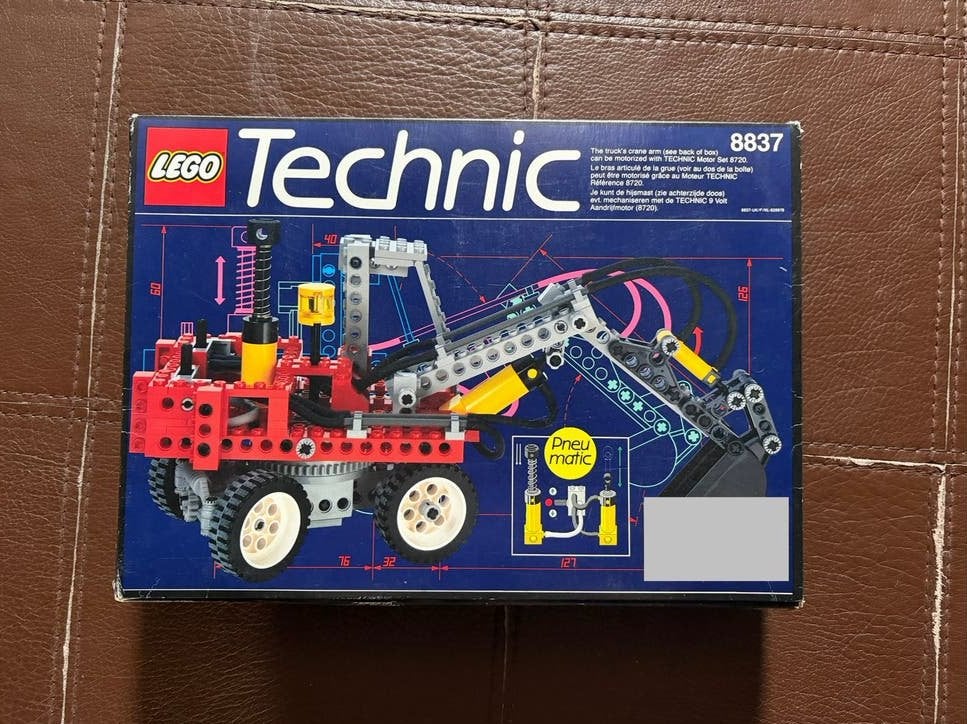 LEGO Technic 8837 - Pneumatic, Ophalen, Lego, Inclusief instructies, Zo goed als nieuw