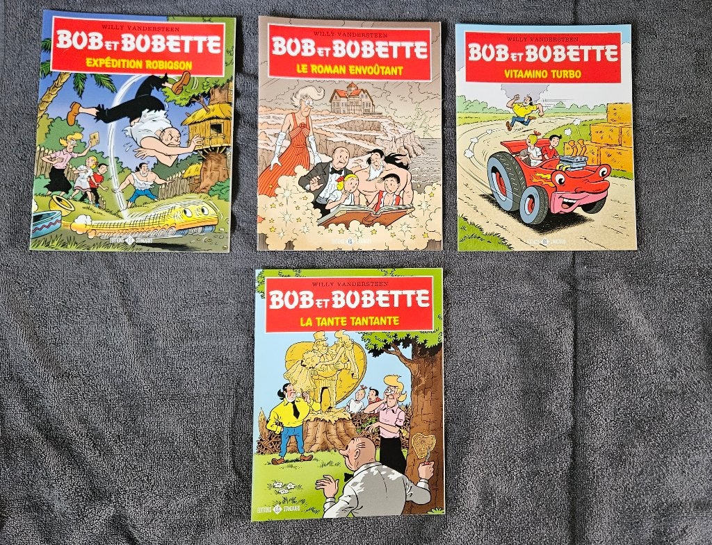 Lot 4 nieuwe stripboeken van Bob en Bobette, Meerdere stripboeken, Ophalen of Verzenden, Nieuw