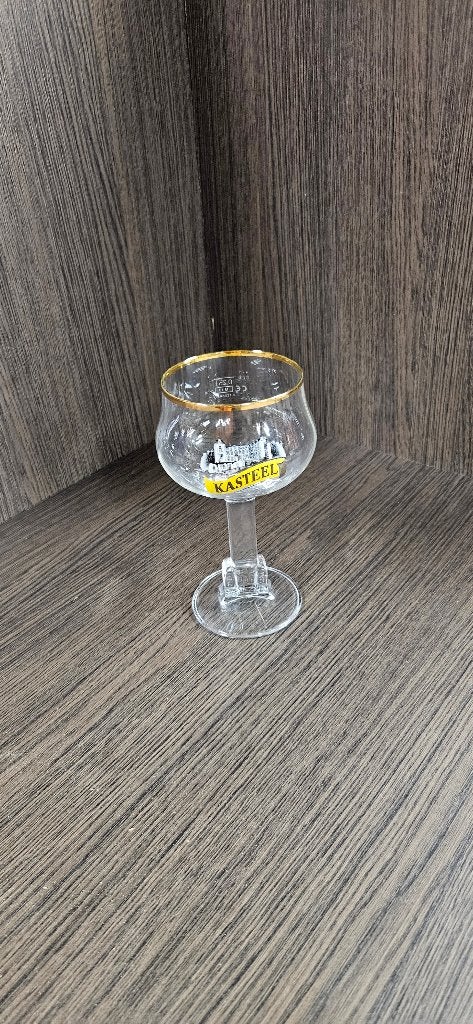 18x Kasteel bierglazen 25cl – origineel, op voet, Collections, Enlèvement, Utilisé, Verre ou Verres, Autres marques