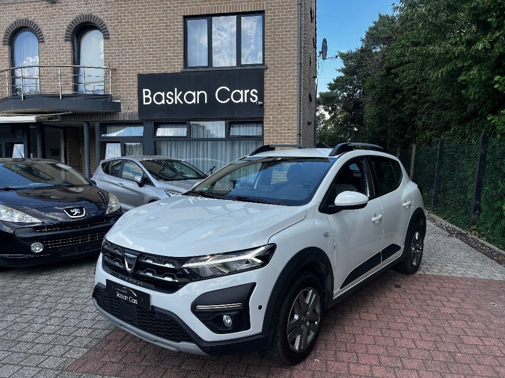 DACIA SANDERO STEPWAY 1.0TCE/M2022/AIRCO/12M GARANTIE, Auto's, Dacia, Stof, Start-stop-systeem, Wit, Handgeschakeld