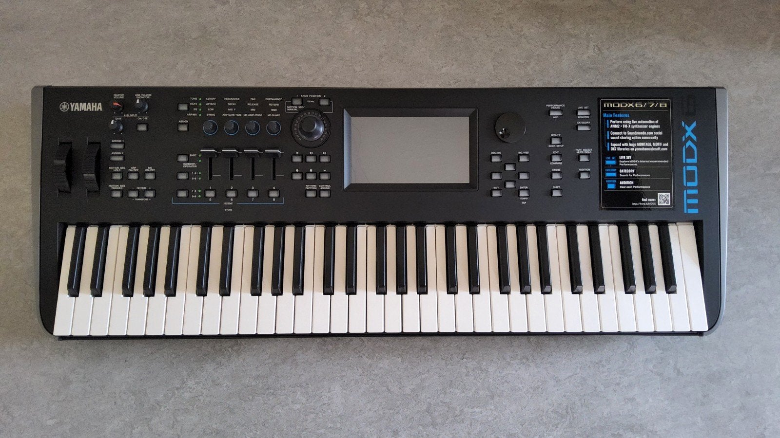Yamaha MODX 6, Ophalen, 61 toetsen, Yamaha, Zo goed als nieuw