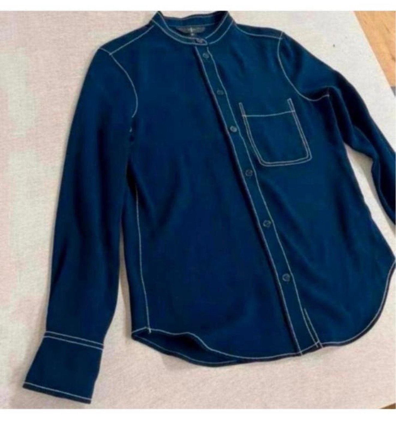 Jasper Conran blouse jack jacket jasje maat 38 M dames blauw, Kleding | Dames, Blouses en Tunieken, Zo goed als nieuw, Maat 38/40 (M)