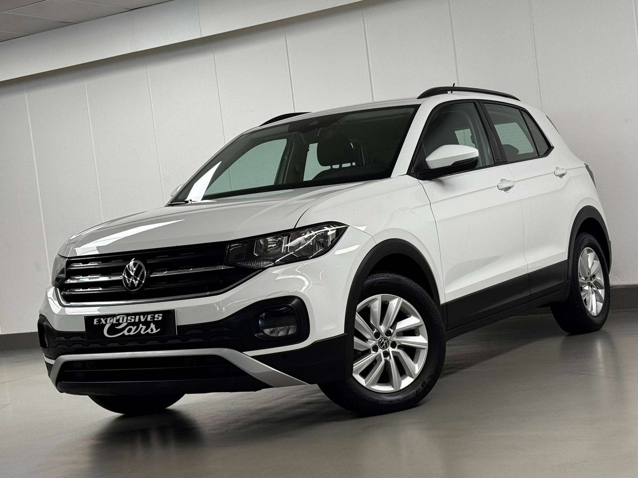 Volkswagen T-Cross 1.0 TSI 110 CV DSG GPS CLIM LED REG JA, Autos, Euro 6, Entreprise, Noir, 5 places