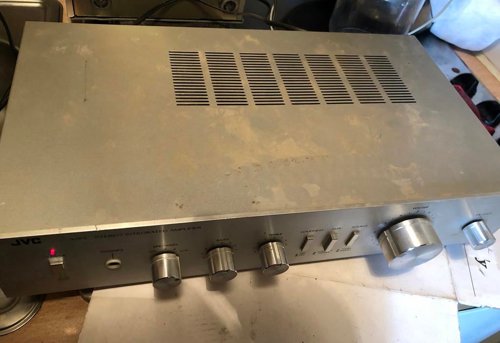 jvc t-v3l amplificateur stereo tuner radio, Enlèvement, Utilisé, JVC