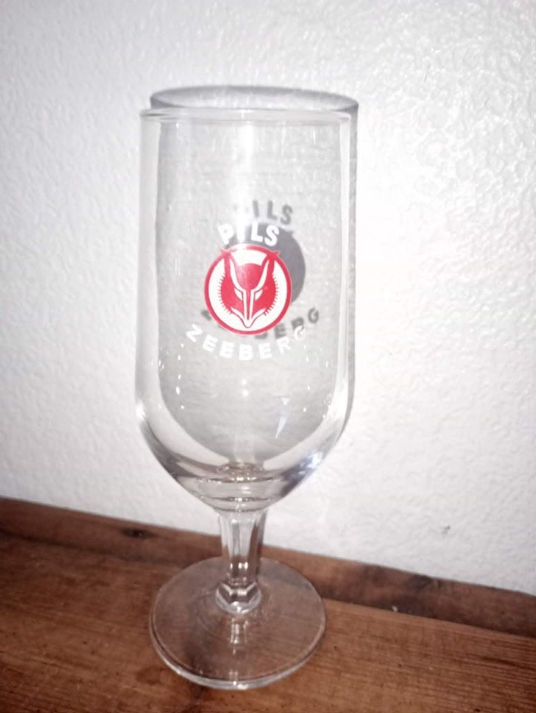 Brasserie bière ancien verre Pils Zeeberg, Enlèvement ou Envoi, Utilisé, Verre ou Verres