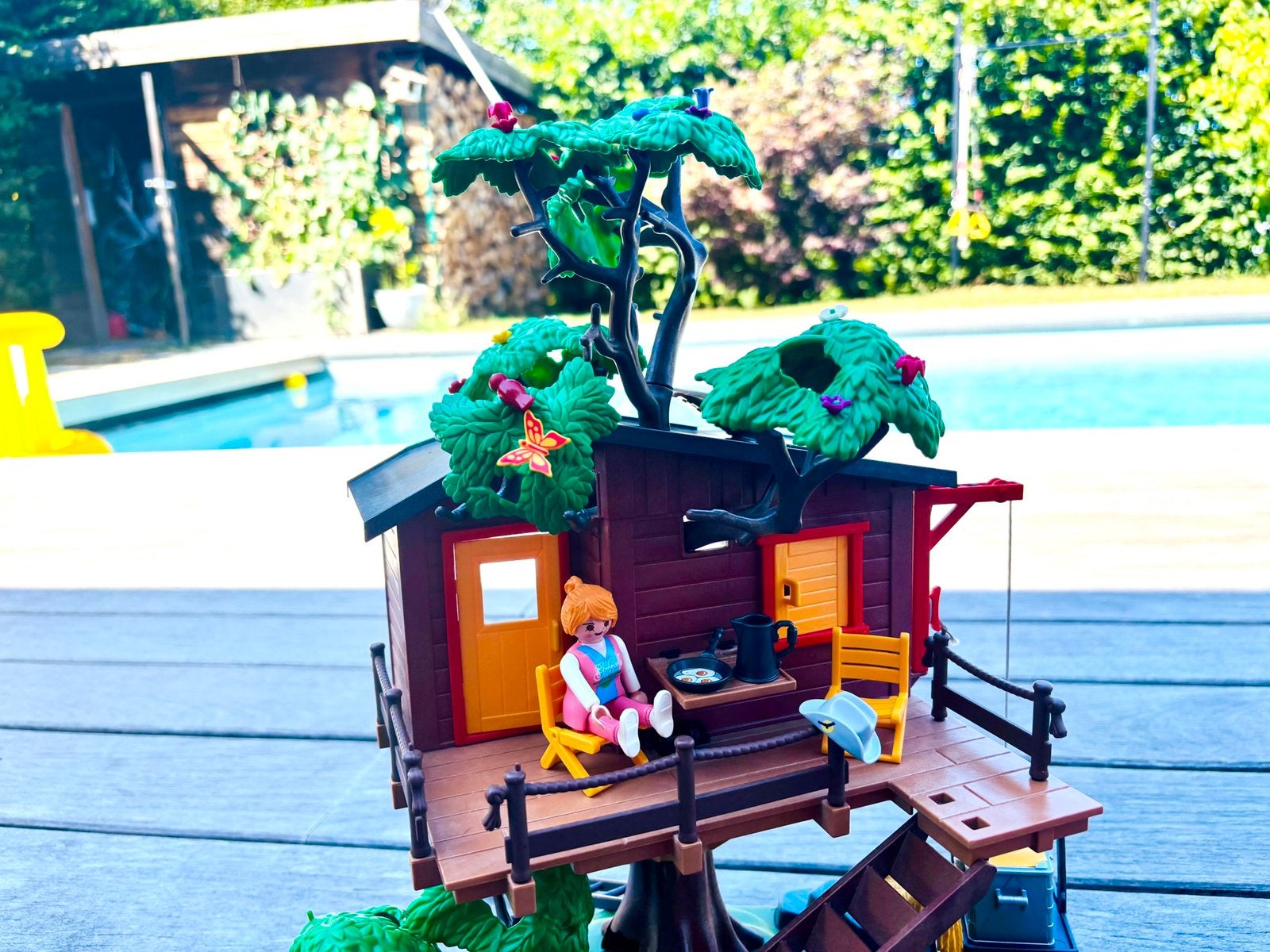 Cabane de Playmobil dans les bois, Wild life, Comme neuf, Figurines, Kit complet