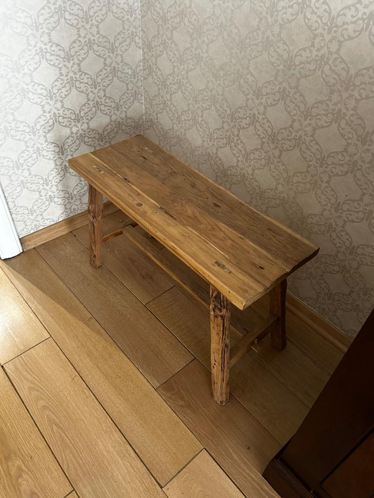 Houten bankje, Ophalen, Nieuw