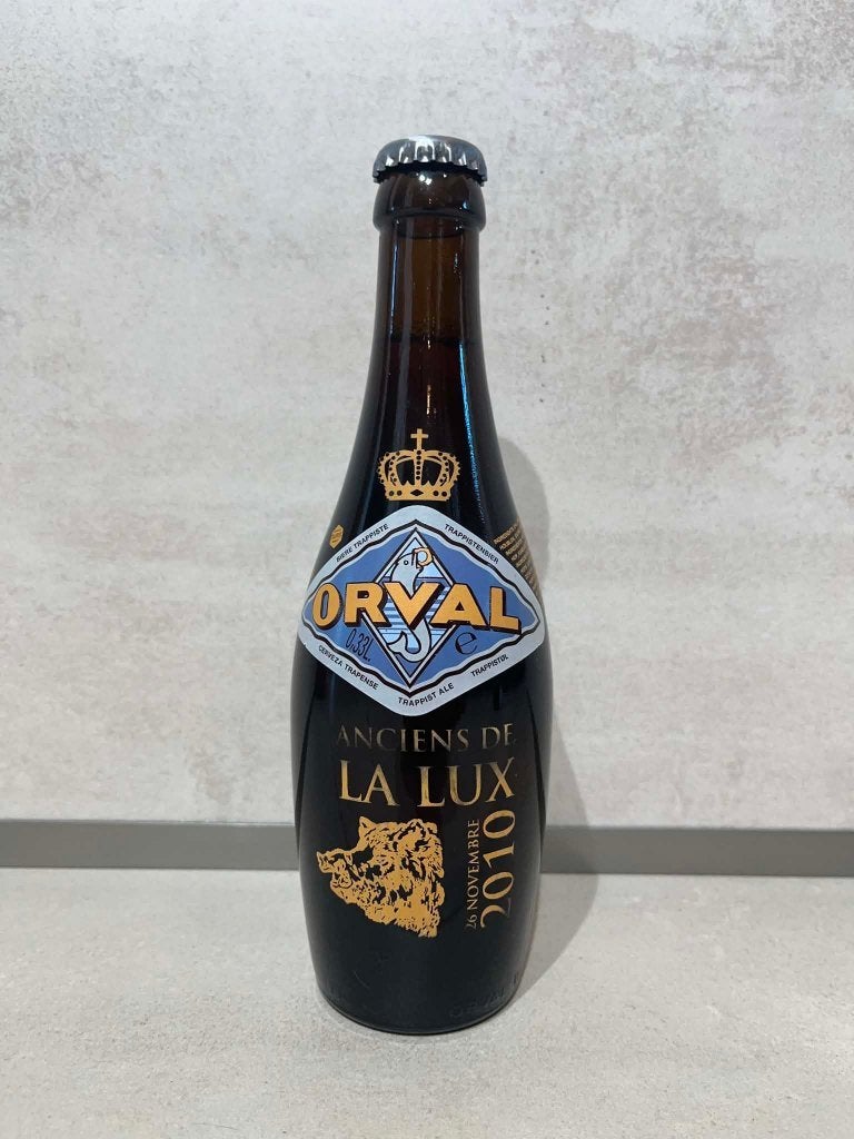 Bouteille Orval sérigraphiée - Anciens de la Lux 2010, Enlèvement ou Envoi, Neuf, Bouteille(s), Autres marques