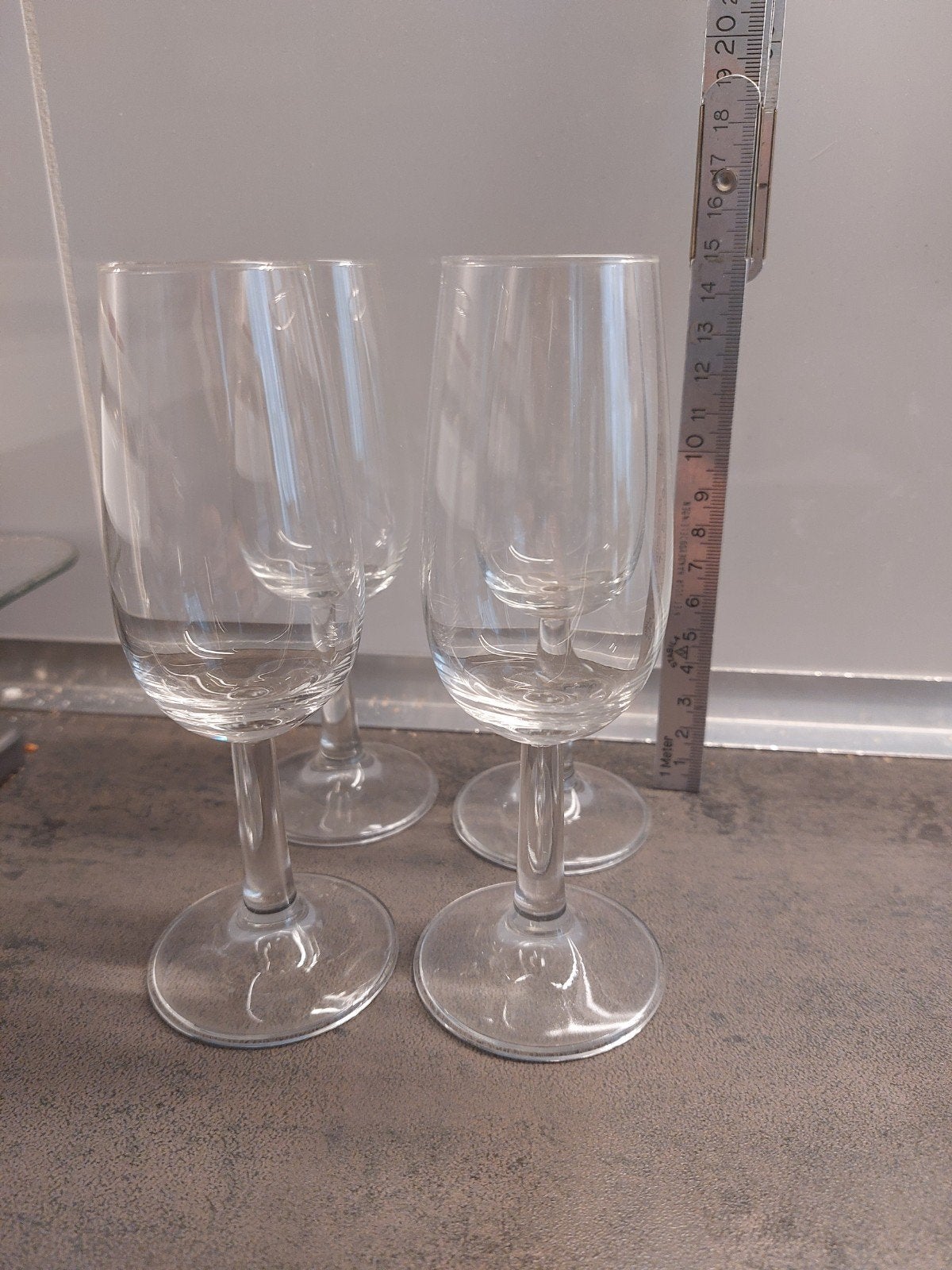 4 Sherry / porto glazen, Ophalen of Verzenden