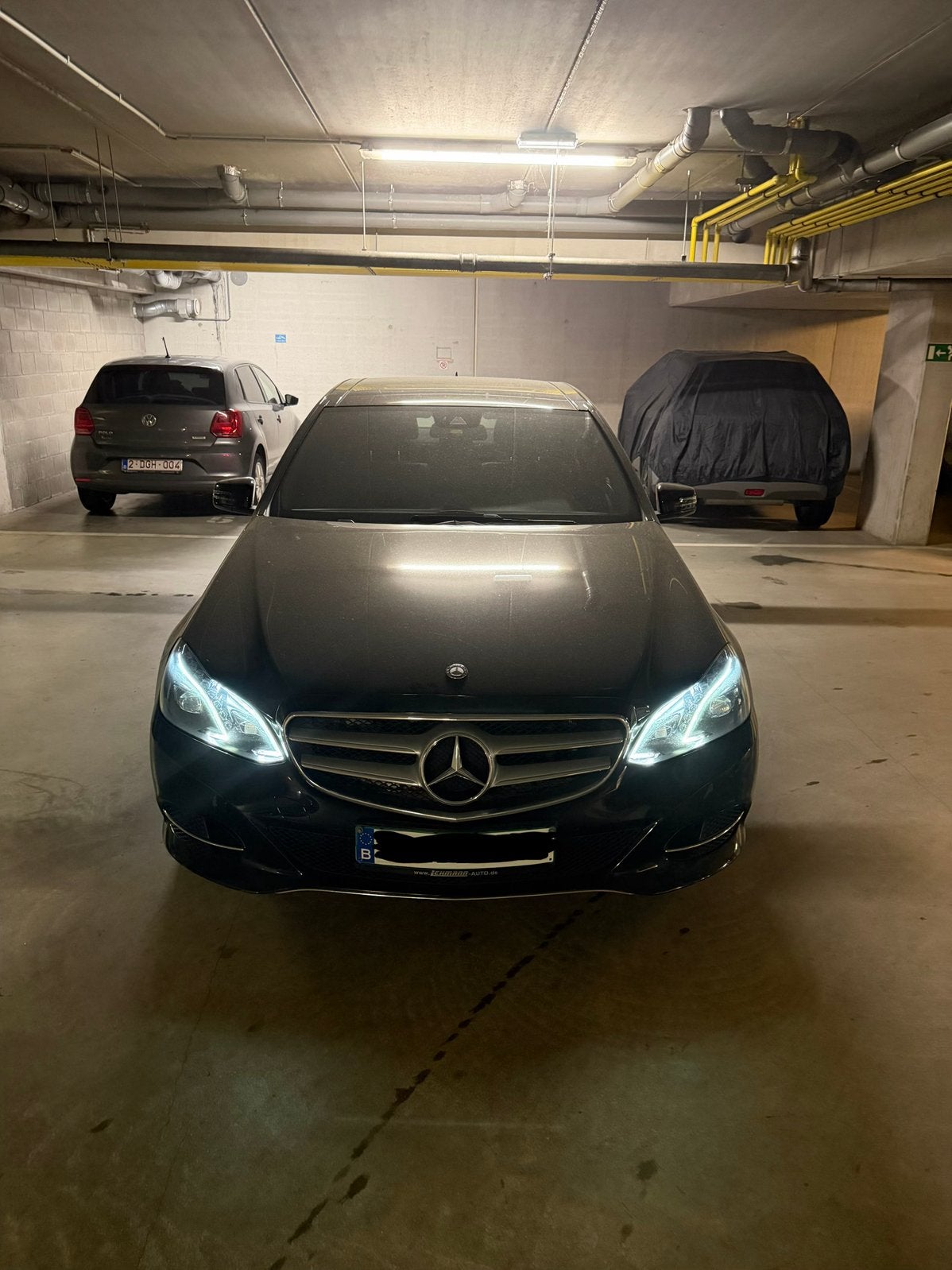 Mercedes-Benz E 200 Bluetec W212 Euro 6b full option, Auto's, Zwart, Leder, 5 deurs, Particulier