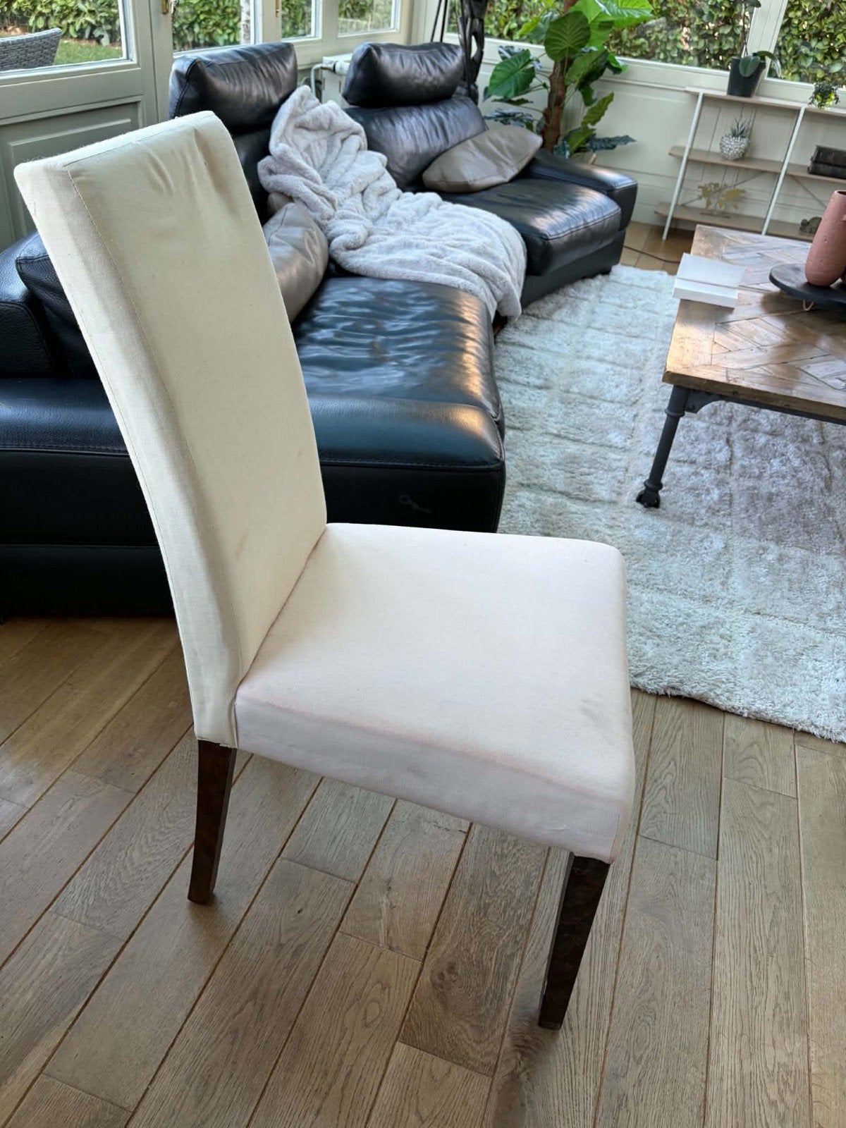 6 chaises de salle à manger, Bois, Enlèvement, Classique, Blanc
