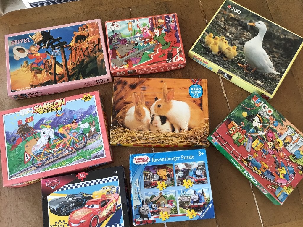 Puzzels (16 tot 100 stukken), Ophalen