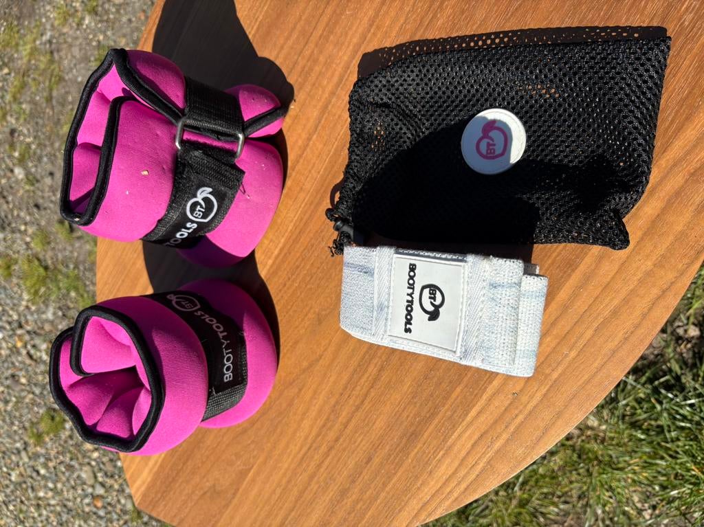 Bootytools weerstandsband en enkelgewichtjes, Sport en Fitness, Ophalen, Nieuw