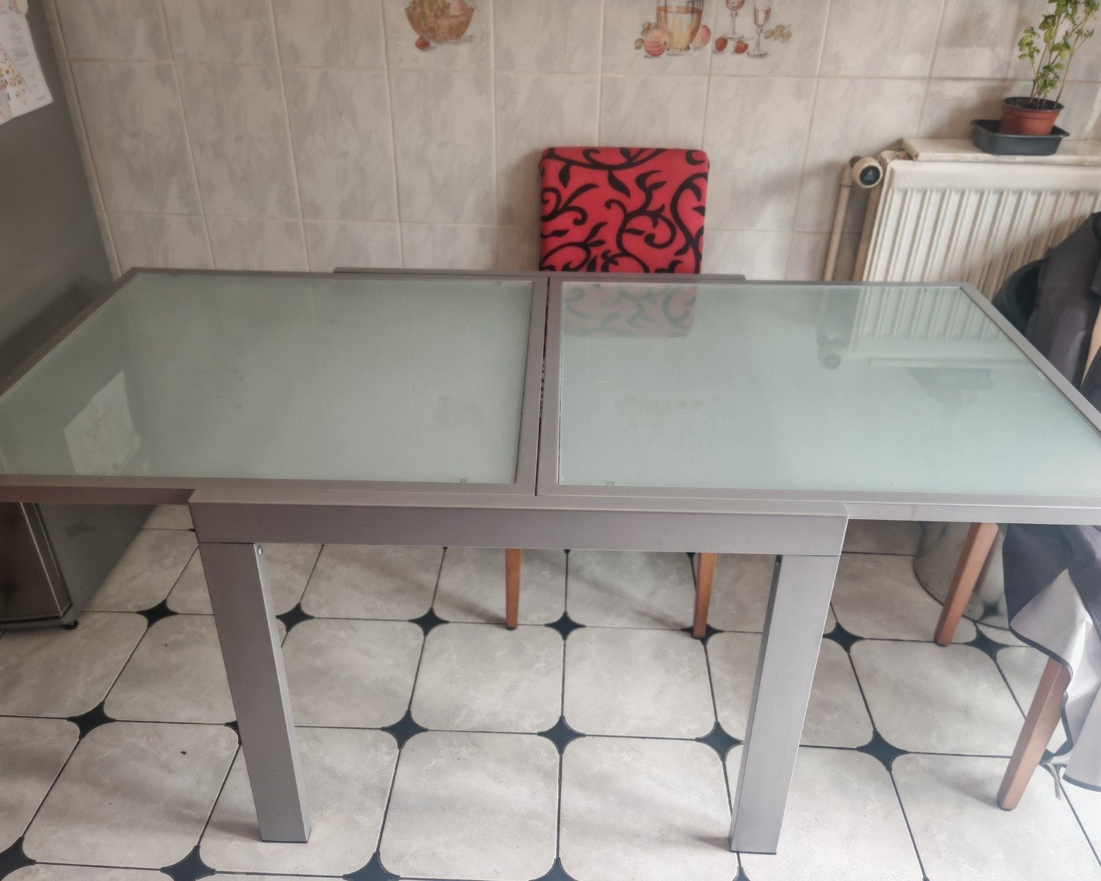 Table à manger en verre extensible, Enlèvement
