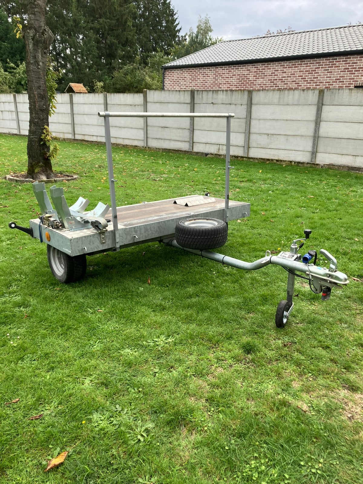 Helpo dwars aanhangwagen tricity,mp3, motortrailer,, Ophalen, Gebruikt