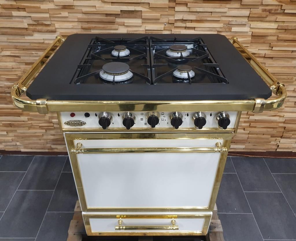 🔥Luxe Godin Fornuis 60/78/88cm crème / ivoor wit 1 oven, Ophalen, 60 cm of meer, 4 kookzones, Zo goed als nieuw