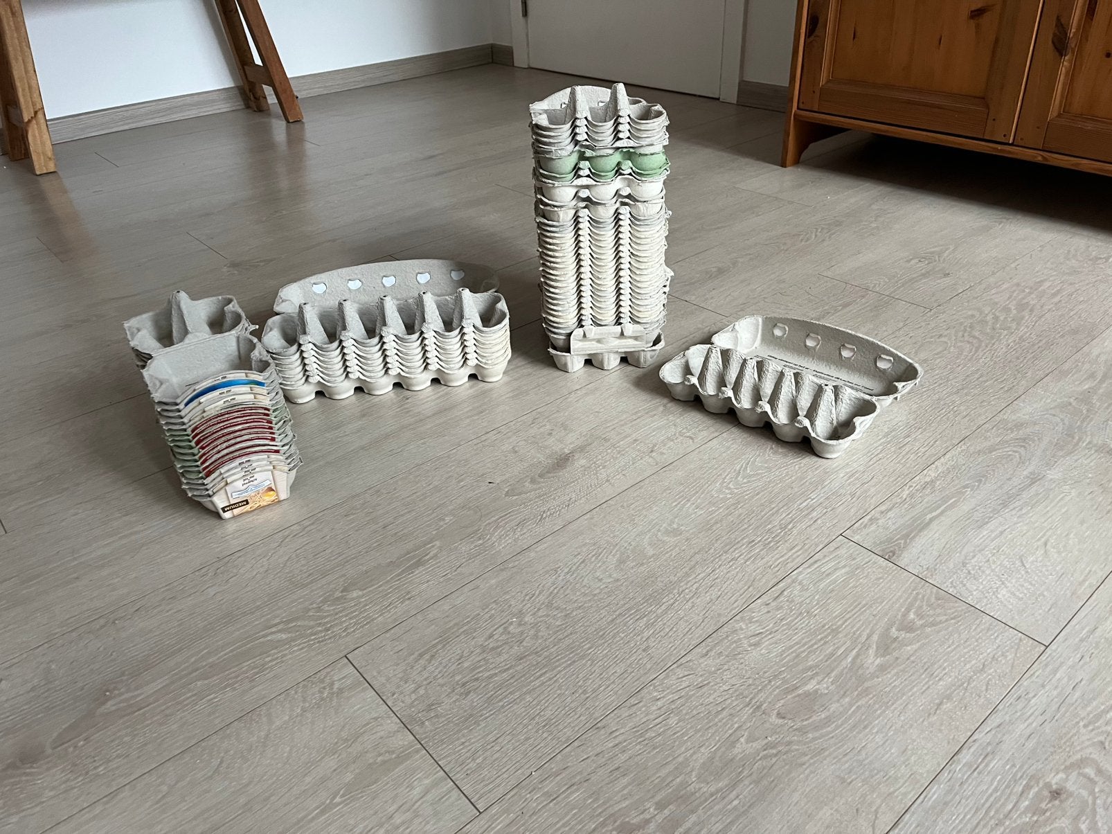 Boîtes à oeufs à donner, Ophalen, Zo goed als nieuw
