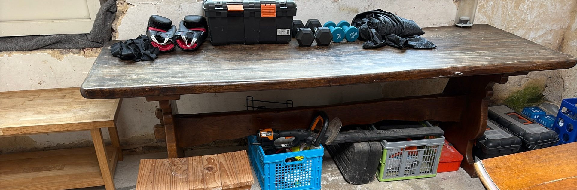 Kloostertafel, Ophalen