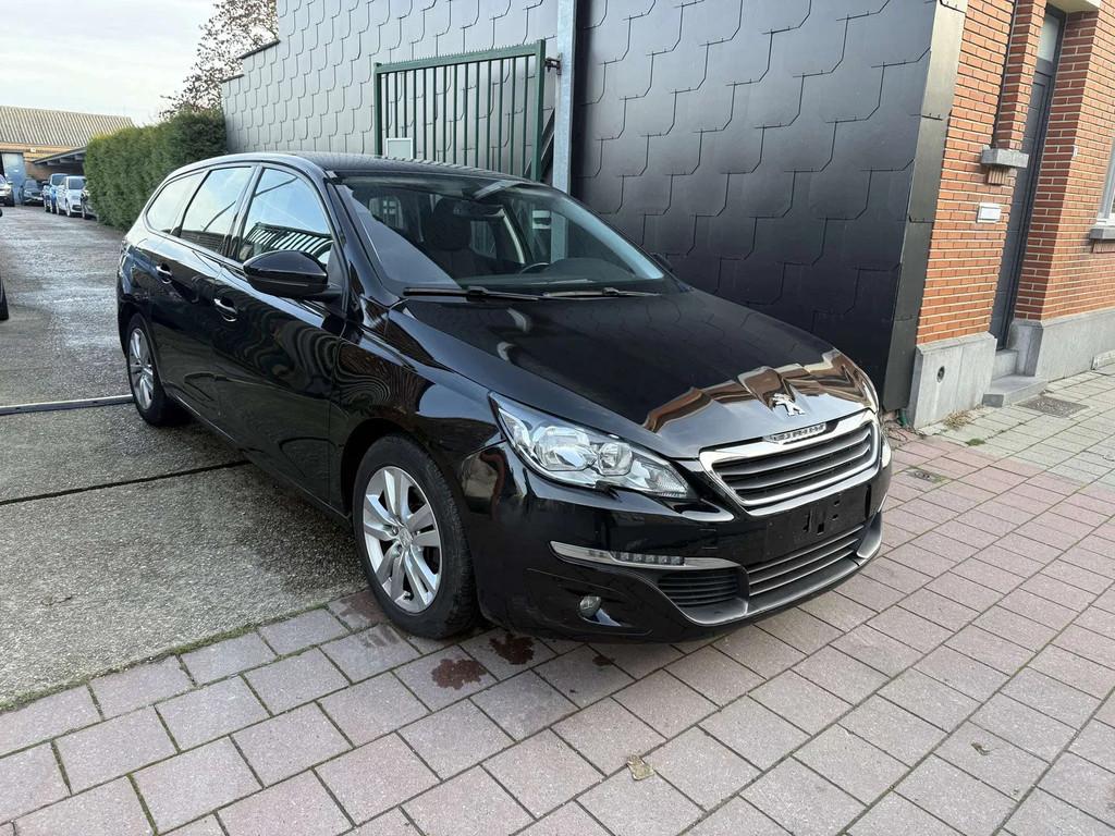 Peugeot 308 SW 1.6 HDI EDITION ACTIVE (bj 2015), Stof, Gebruikt, Zwart, 4 cilinders