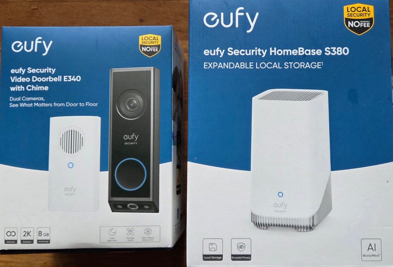 Eufy wifi deurbel, homebase en chime, Ophalen, Bewegingsdetectiesensor, Zo goed als nieuw, Draadloos